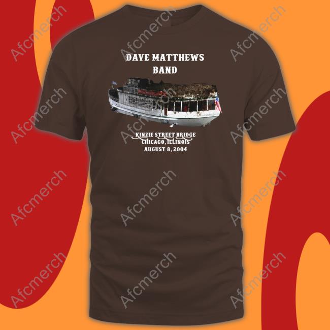 Dave Matthews Band Poop Boat Kinzie Dtreer Bridge Chicago Illinois August 8 2004 Hoodie Dave Matthews Band Poop Boat Hoodie