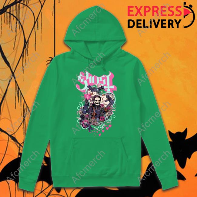 Official Ghost Valentines Card TShirts Shop Ghost Merch Ghost Valentines Card Limited Edition Hooded Sweatshirt