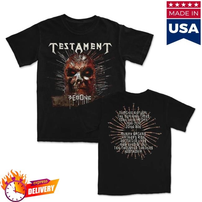 Official Testament Merch Shop Demonic New T-Shirt – Testament