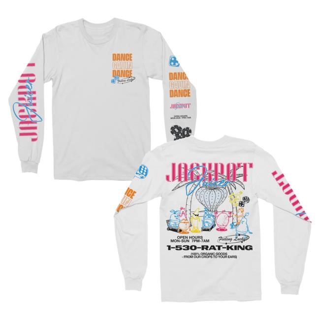 Official Dance Gavin Dance Merch Juicer White LS Tee DanceGavinDance