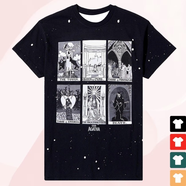Marvel Agatha All Along Tarot Card Boyfriend Fit Girls T Shirt