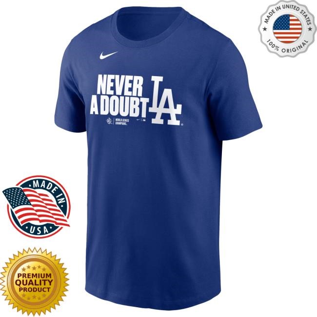 Men's Los Angeles Dodgers Nike Royal 2025 World Series Champions Batting Cleanup Top Shirt Official MLB Shop