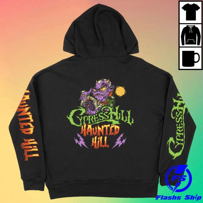 Official Cypress Hill Merch Cypress Hill Haunted Hill 2023 Event Hoodie CypressHill
