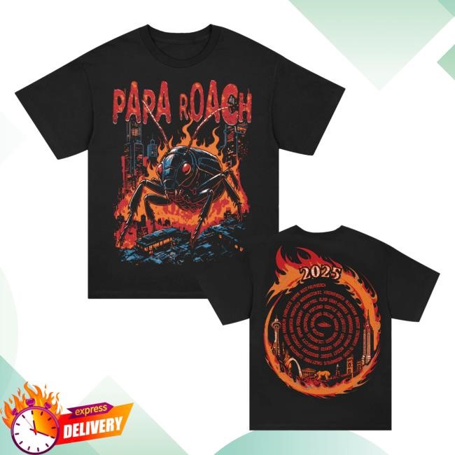 Papa Roach Roachzilla 2025 North American Tour Tee – Papa Roach Merch