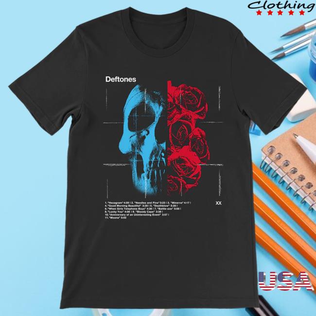 Official Deftones Merch Store Deftones Rose Skull Tracklist Hot Shirt Deftones Shop Official Deftones Merch Store Deftones Rose Skull Tracklist Popover Shirt Deftones Shop