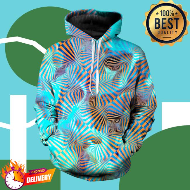 Aqua Plasma Unisex Hooded Sweatshirt