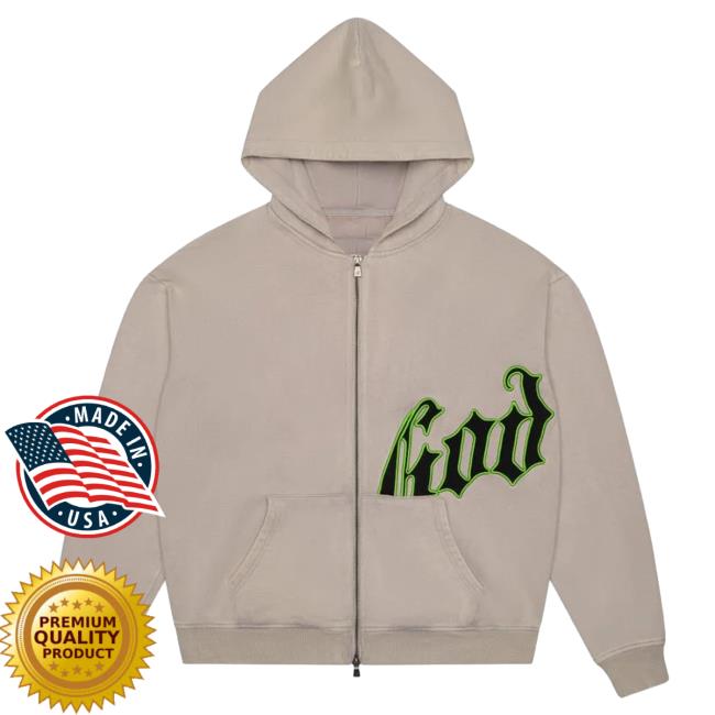 Official Godspeed Nyc Clothing Merch Og Logo Crew neck (Grey/Black/Green)