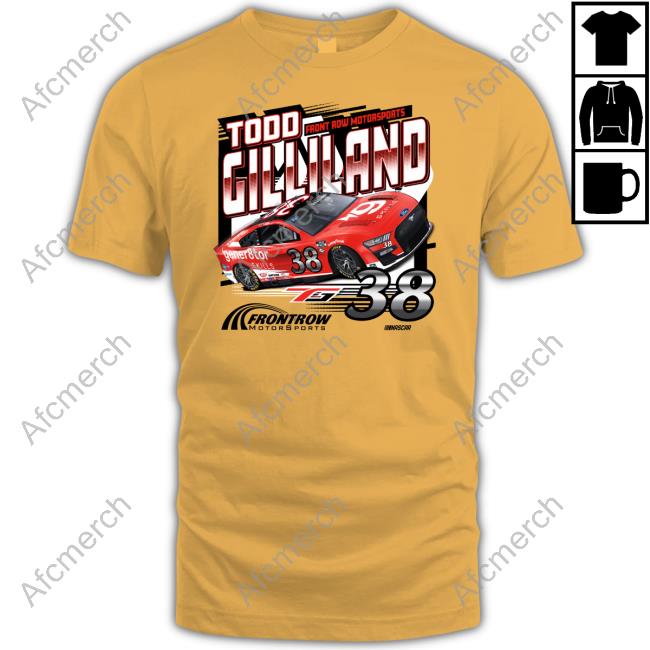 Front Row Motorsports Merch Gener8tor Skills 38 Todd Gilliland 2023 Long Sleeve Tee