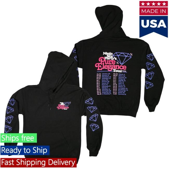 Official Good Merch Only Merch Pure Elegance Tour Hooded Sweatshirt