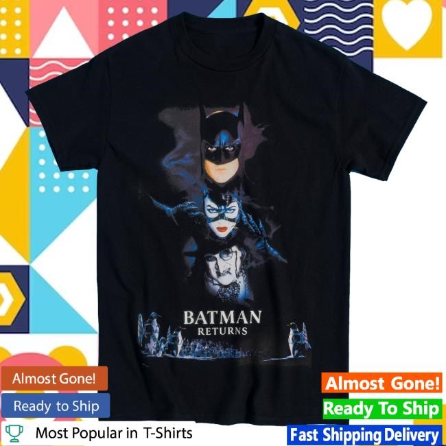 Truffle Shuffle Dc Comics Batman Returns Movie Poster Black T-Shirts