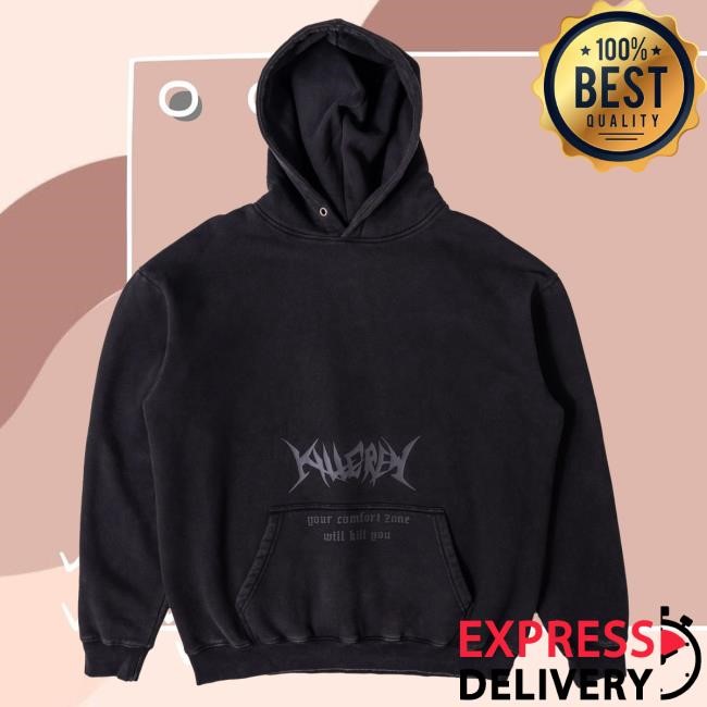 Official Kill Crew Oversized Lux "Comfort Zone" Hooded Sweatshirt - Blackout KillCrew