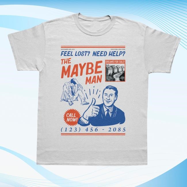 The Maybe Man Retro Ad Shirt - AJR Merch Shop | Ajrbrothers Clothing Apparel