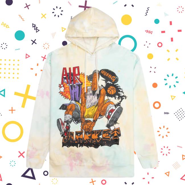Official Feature Merch Store Shop Market Hnnng Crewneck Sweatshirt - Perry Twinkle Tie-Dye Feature Apparel Clothing