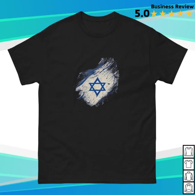 TheMossadIL Shop Israel Flag Long Sleeve Tee
