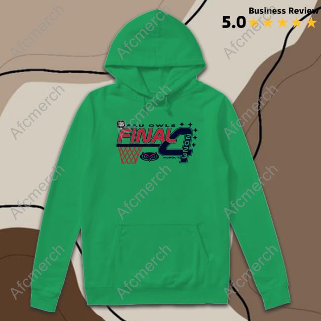 NCAA FAU Owls 2023 Final Four Oversized T-Shirt NCAA FAU Owls 2023 Final Four Oversized Hoodie