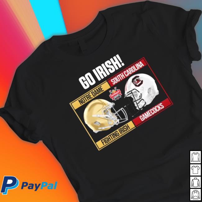 Go Irish 2022 Gator Bowl Notre Dame Fighting Irish Vs South Carolina Gamecocks Sweatshirt