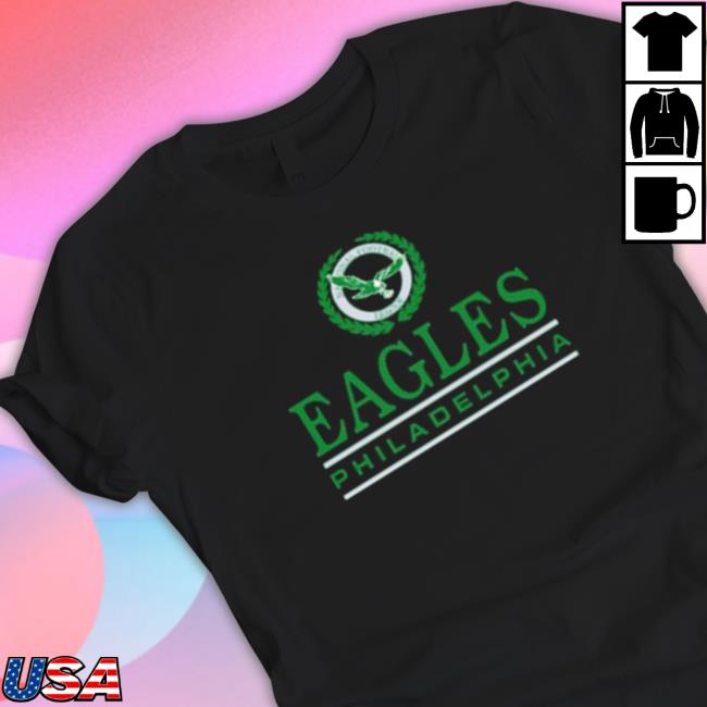 Homage Philadelphia Eagles Crest Long Sleeve Tee