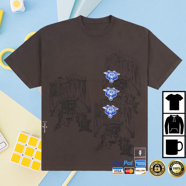 Official Travis Scott Utopia Merch Store CJ X M&N X UNIVERSITY OF KENTUCKY SEAL Hot Shirt Travis Scott Apparel Clothing TravisScott