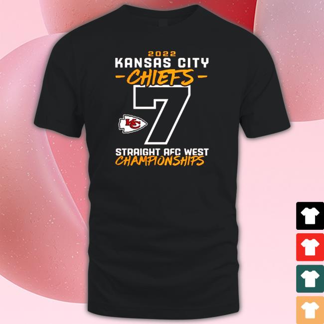 Kansas City Chiefs 2022 7 Straight AFC West Championships Sweatshirt