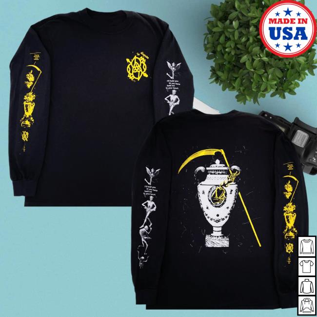 Official Hello Merch La Dispute Vase Long Sleeve Tees Black