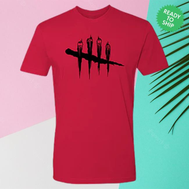 Official Dead By Daylight Merch Store Dead By Daylight Slashes Unisex Crew New Shirt (Red) Deadbydaylight Shop