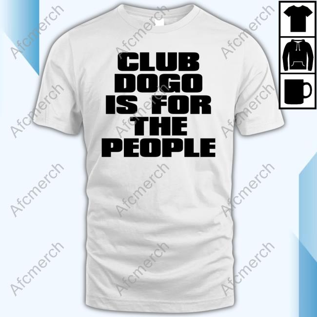 Club Dogo Merch Dogo Is For The People White Hooded Sweatshirt