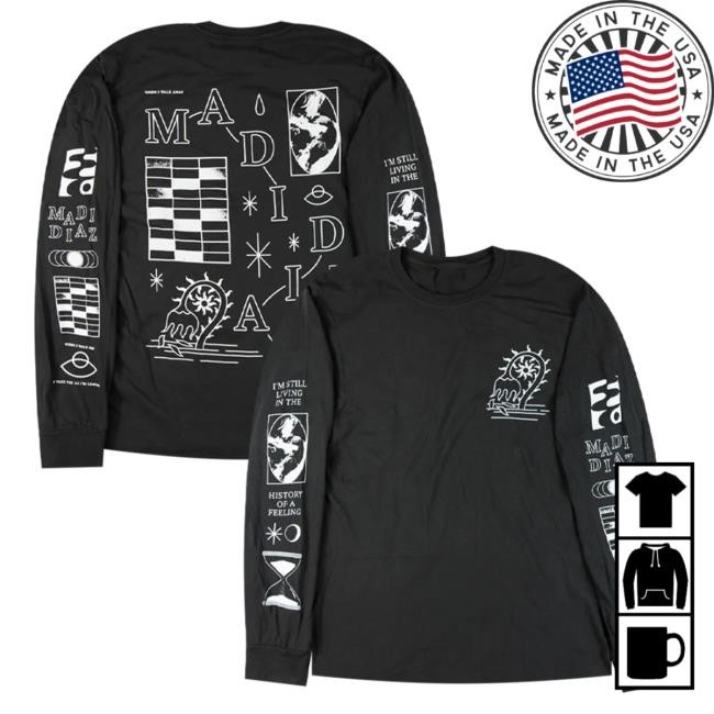 Official Hello Merch Madi Diaz History of A Feeling Long Sleeve Tee HelloMerch
