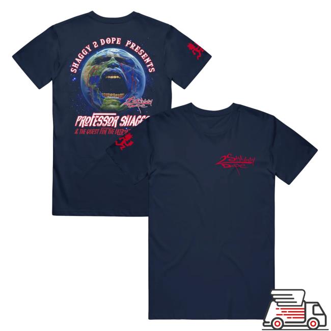 Shaggy 2 Dope Globe Navy - T-Shirts
