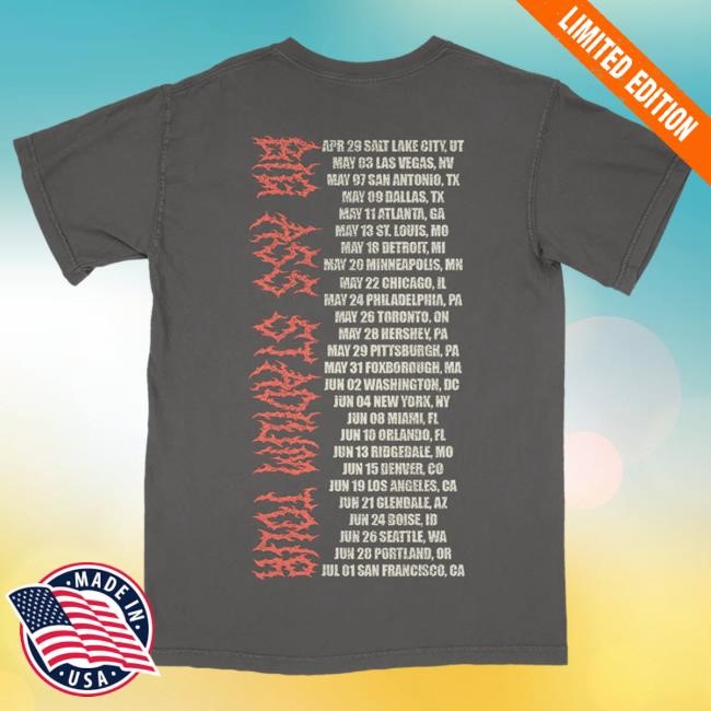 Official Post Malone Merch Store Knight Tour T Shirt PostMalone