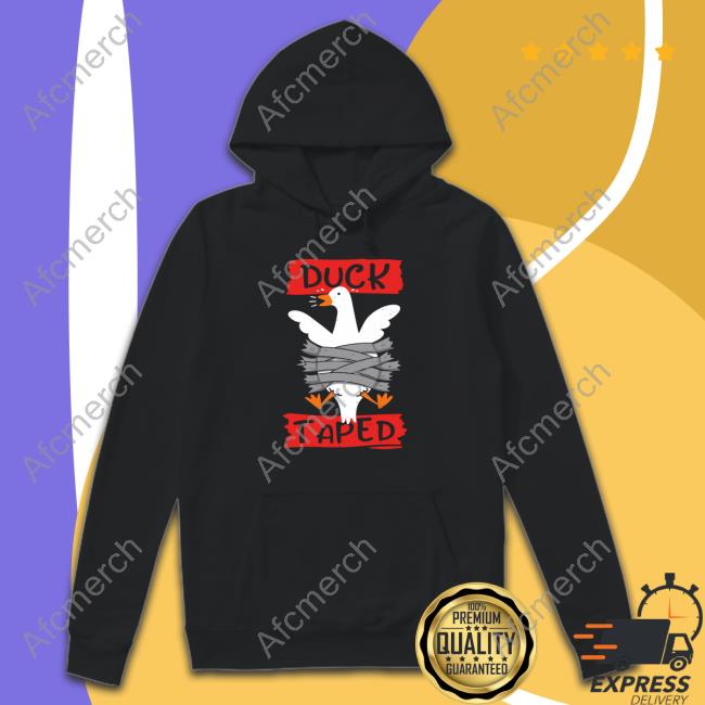 Offcial Qwertee Shop Duck Taped Sweatshirt Duck Taped Tee Shirt