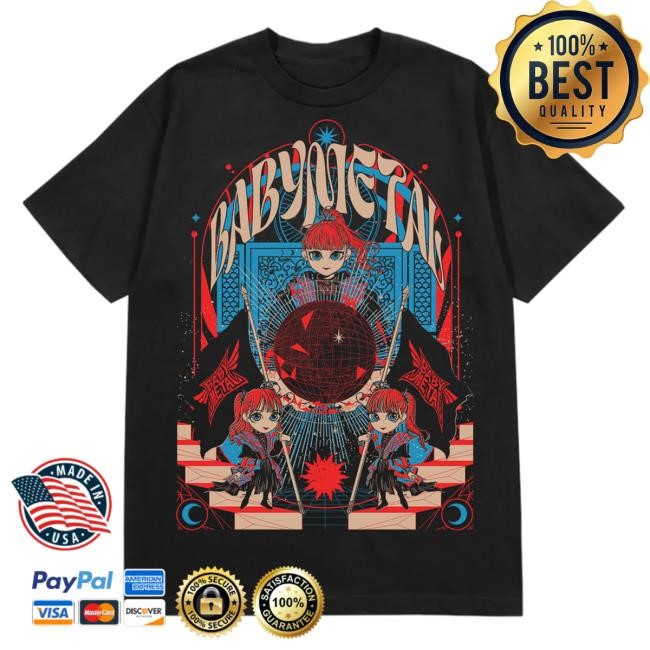 Baby Metal Official Merch Store New World Tour 2024 Tshirt