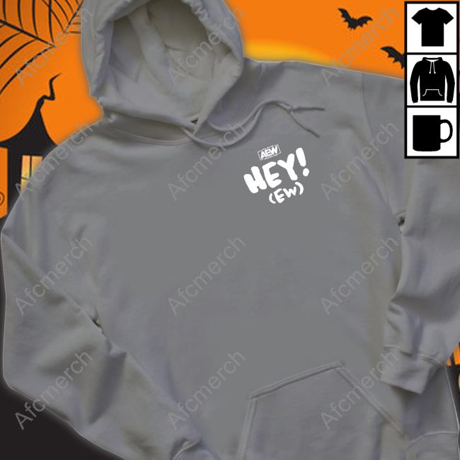 Official RJ City Hey Ew Front Left Chest T-Shirt All Elite Wrestling RJ City Hey Ew Front Left Chest AEW Shop Hooded Sweatshirt