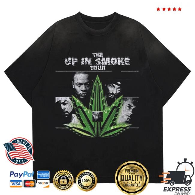 Official Complex Store Shop Merch Snoop Dogg Dr. Dre Up In Smoke Tour Hot Shirt - Black