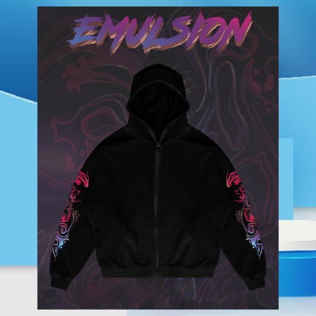 Official Cloudeelle Merch Store Cloudeelle "Emulsion" - Oversized Zip-Up Hoodies