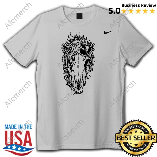 Oklahoma Sooners Boomer Horse Skull Shirt