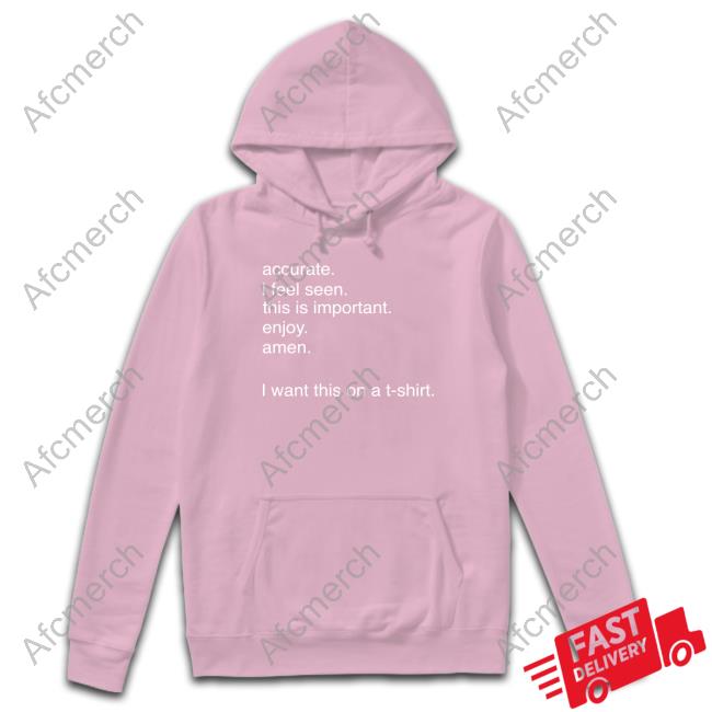 Antony Starr Accurate I Feel Seen This Is Important Enjoy Amen Hoodie