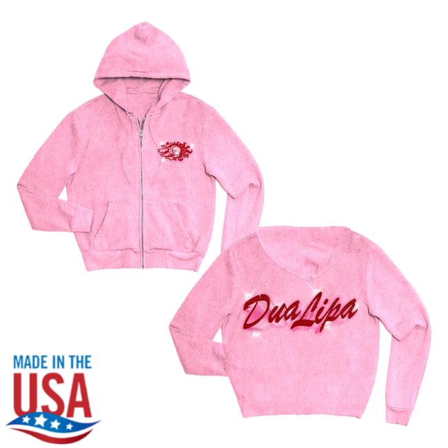 Official Dua Lipa Clothing Store Shop Sun & Moon Zip Up Hooded Sweatshirt DuaLipa Merch
