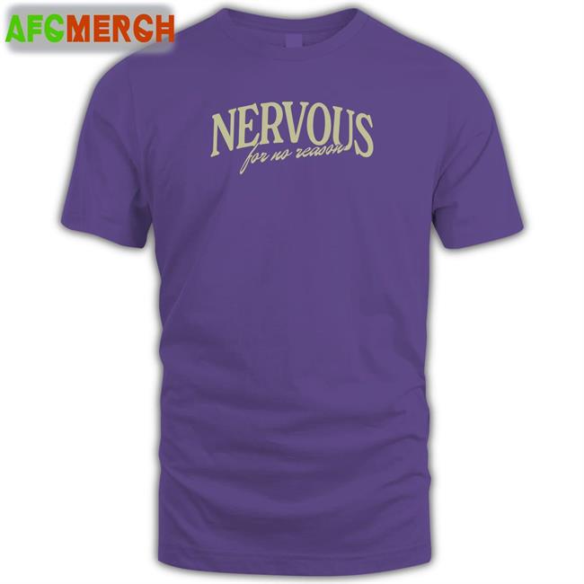 Kompound Brands Merch Nervous for No Reason V Neck T Shirt Ryans Average Life
