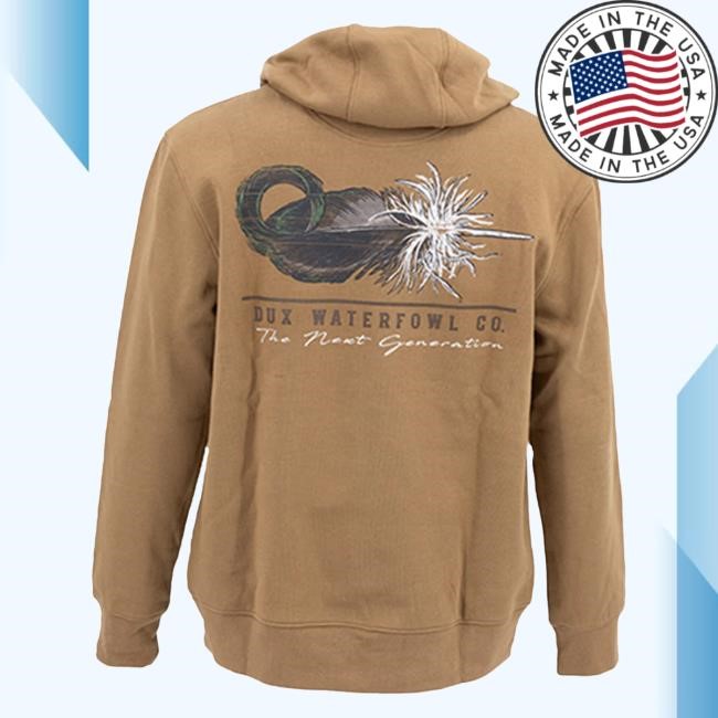 Official Dux Waterfowl Co DUX Mallard Curl Thermal Pullover Sweatshirt Duxwaterfowl
