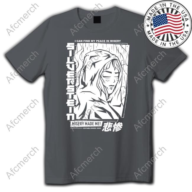 Silverstein Shop I Can Find My Peace In Misery Misery Made Me Anime T-Shirt
