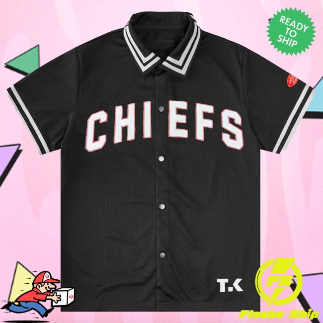 Official Tru Kolors Clothing Tru Kolors X Chiefs 87 Mesh Button Down Shirt Trukolors