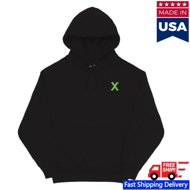 Official Ed Sheeran Merch Store Shop X (10Th Anniversary Edition) Silhouette Hot Hoodie