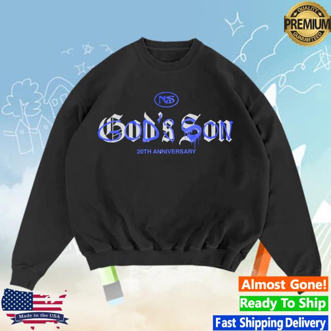 Official Nasir Jones Shop Nas Merch 20Th Anniversary Of God’s Son Sweatshirt Nasirjones