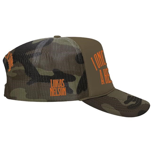Official Lukas Nelson Merch Store Swoosh Camo Trucker Hat