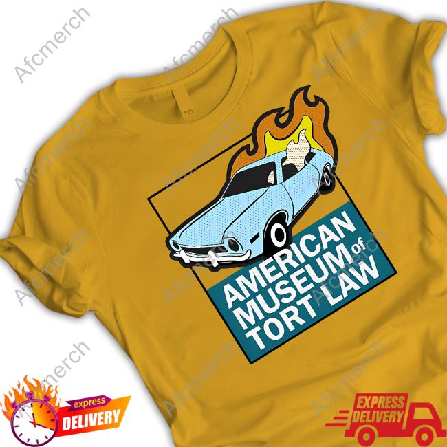 Official American Museum Of Tort Law Store Flaming Pinto Logo T-Shirt