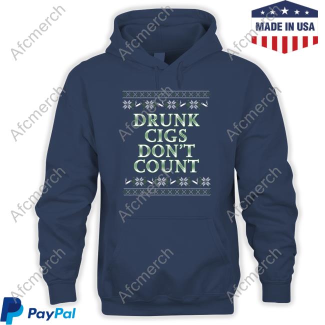 Drunk Cigs Don't Count Tacky Sweater