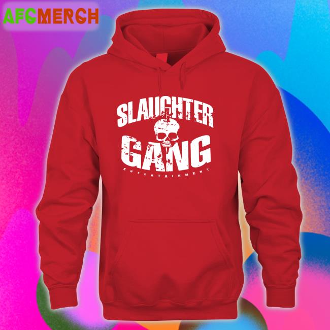 21 Savage Merch Slaughter Gang Entertainment Distressed Long Sleeve T Shirt