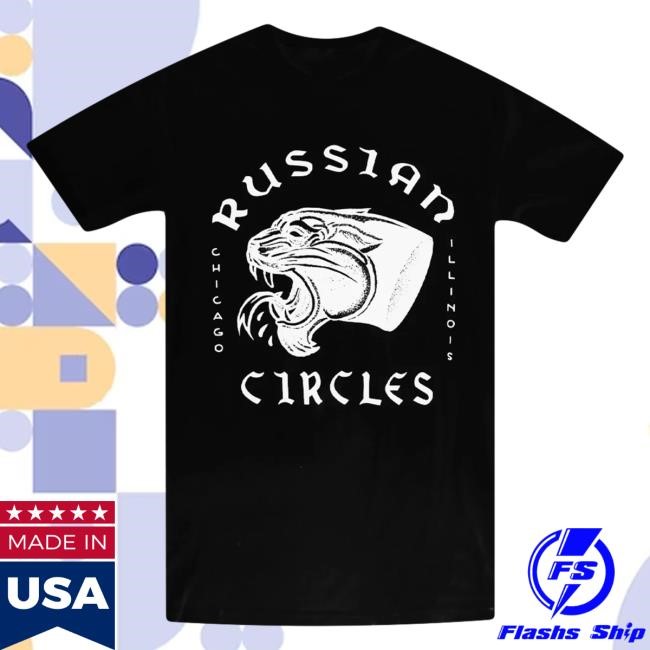 Official Hellomerch Russian Circles Chicago Panther Black Popover Hoodie Hello Merch