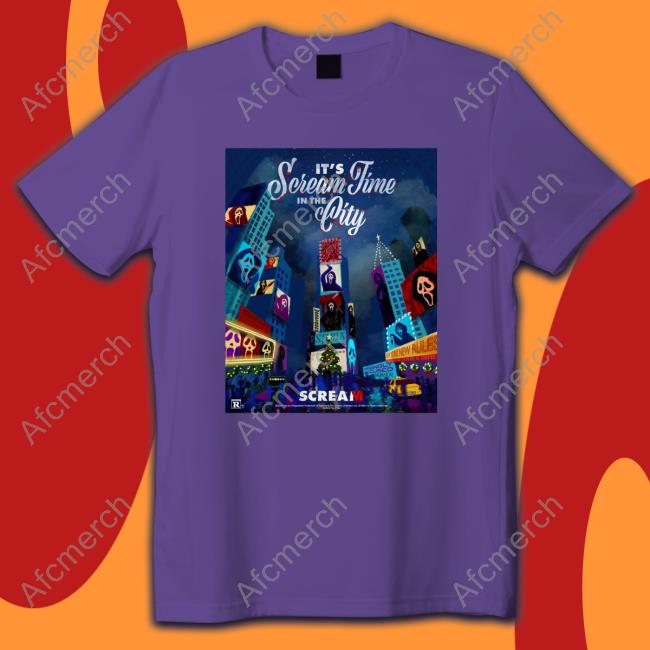 Discussingfilm It's Scream Time In The City Shirt Discussingfilm