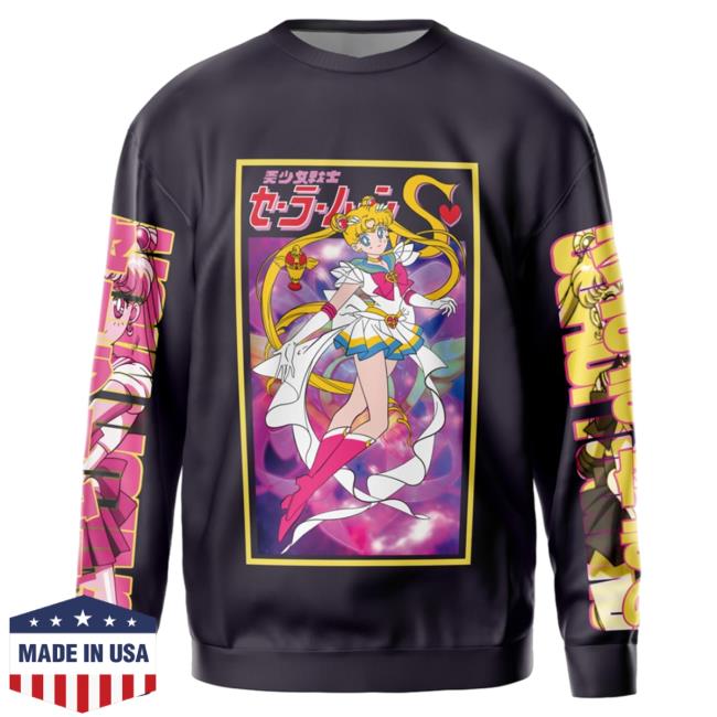 Official Anime Ape Clothing Usagi Tsukino Sailor Moon Streetwear AOP Hoodies 3D All Over Print Animeape